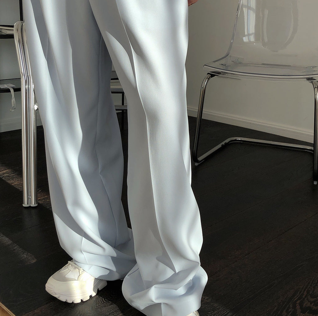 Summer new hipster handsome high waist straight trousers loose slim show high-ray boyfriend trousers trousers trousers female