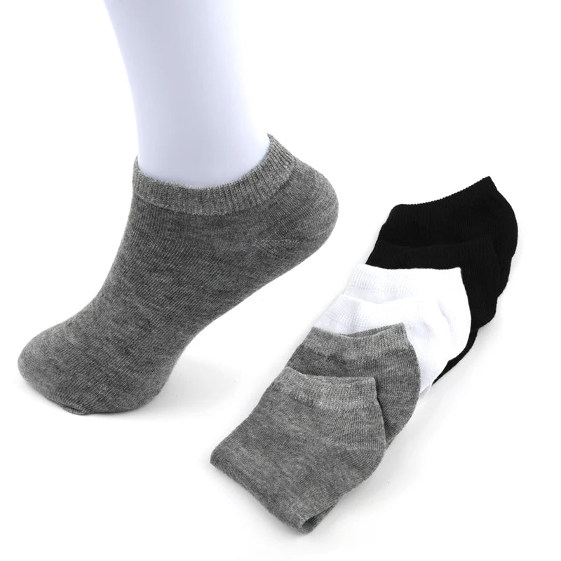 10 Pairs Women  Breathable Sports socks Solid Color Boat Comfortable Cotton Ankle Socks  Wholesale