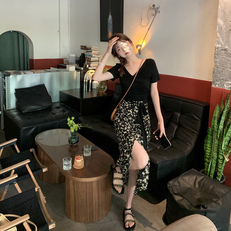 2021 Summer Salt Dress Skirt Design High Waist Skin Skirt Women