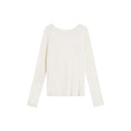 Vanessaliu light version giant wear bottoming shirt female 2021 spring women's new solid color round neck bottoming shirt