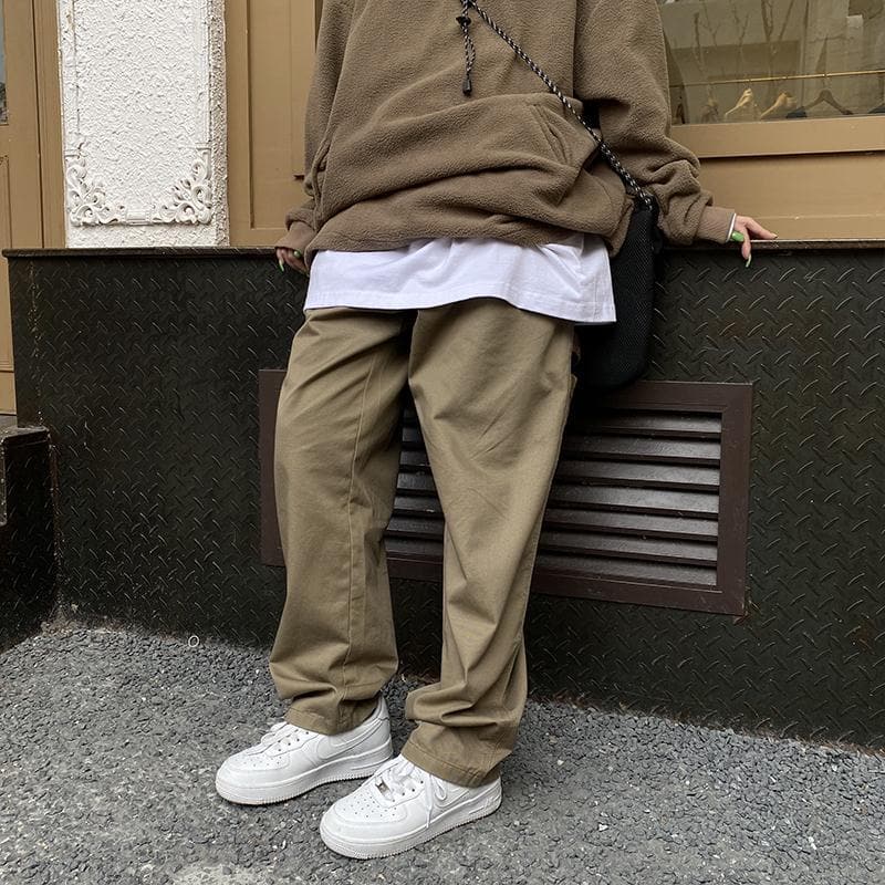 90s Khaki Grunge Oversized Cargo Pants