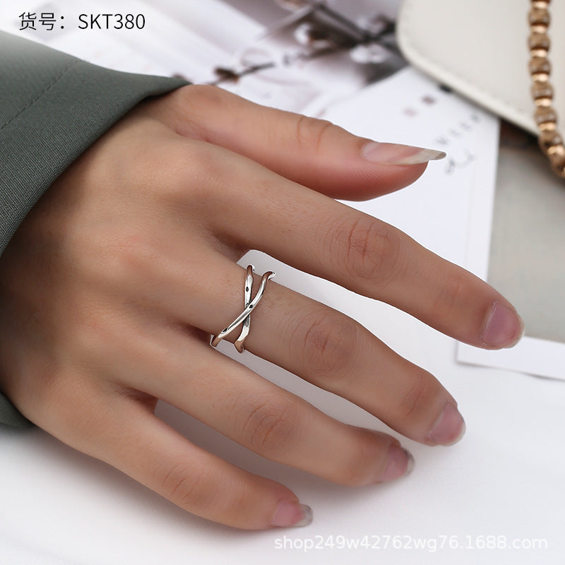 Retro Thai Silver Korea Dadongmen Smiley Chain Ring Women's Pants Belt Pub Hip Hybrid End Male Tide Female