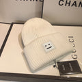 East Gate Acne Classic Square Smiley Hat Women's Autumn Winter couple