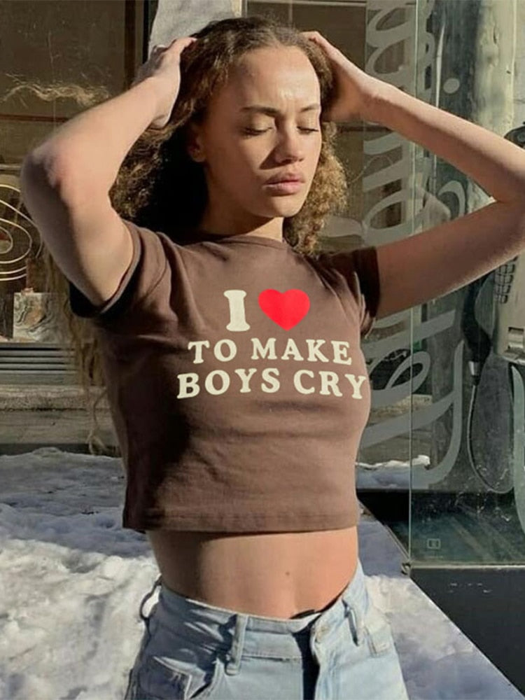 Iconic 'I Love to Make Boys Cry' Tee