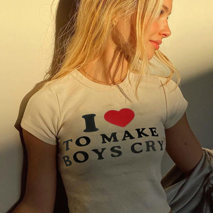 Iconic 'I Love to Make Boys Cry' Tee