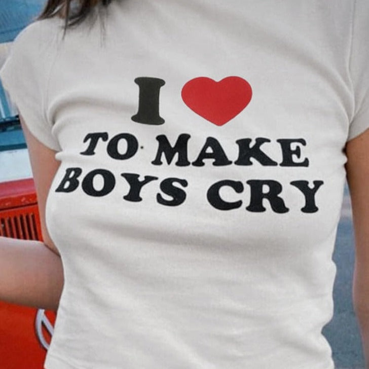 Iconic 'I Love to Make Boys Cry' Tee