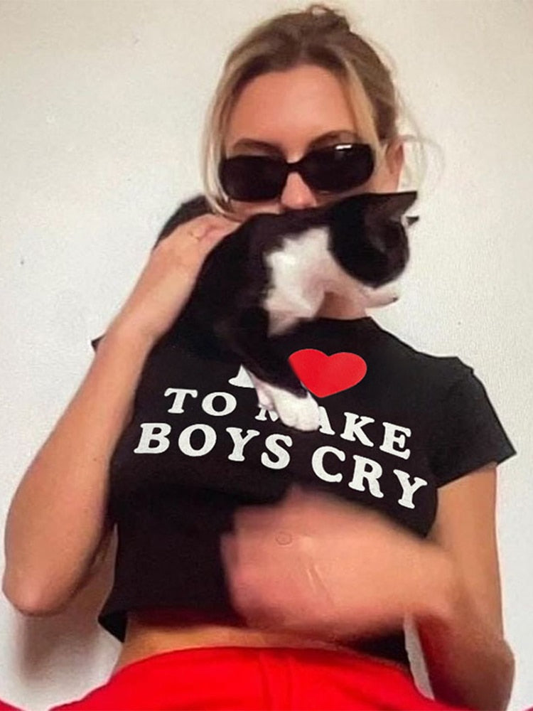 Iconic 'I Love to Make Boys Cry' Tee