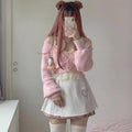 @MiruKurum — Y2K Floral Spring Pink Milkmaid Cami
