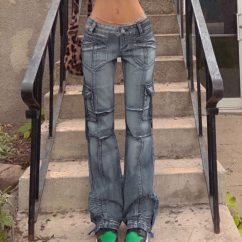 90s Vintage Denim Bleached Jeans