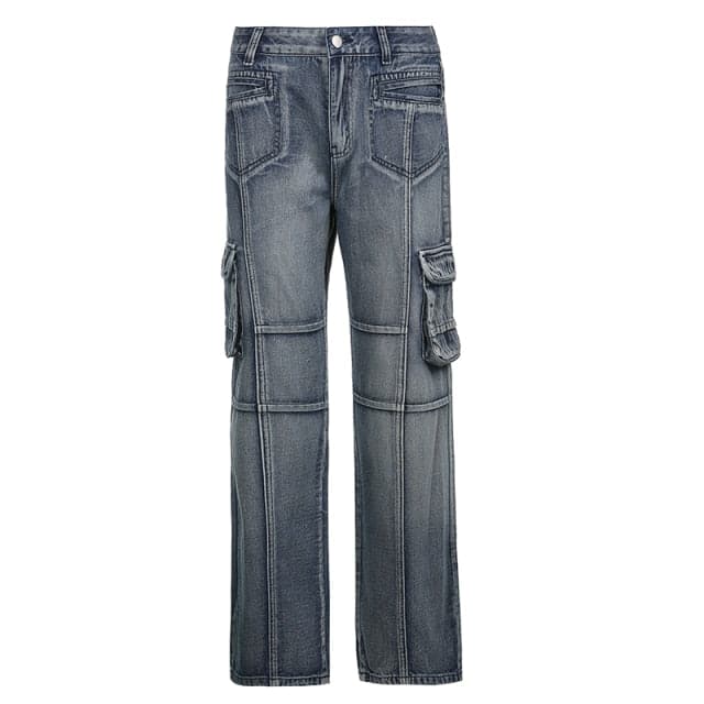 90s Vintage Denim Bleached Jeans