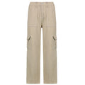 Khaki High Waisted Baggy Cargo Jeans
