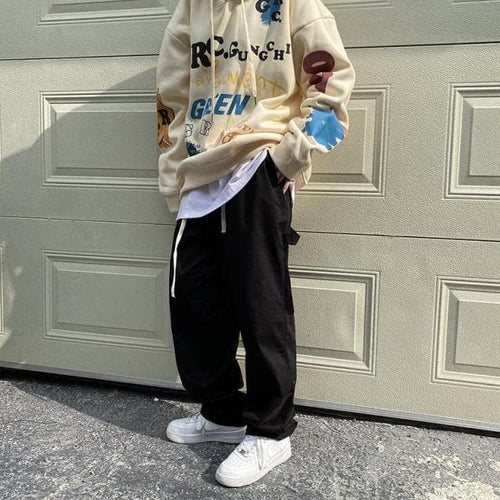 90s Khaki Grunge Oversized Cargo Pants